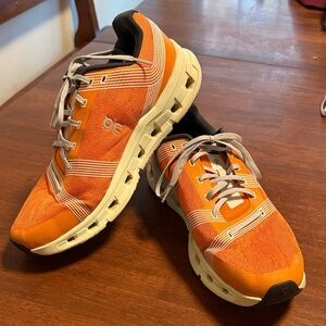 On Running Men's Vibrant Orange Athletic Shoes